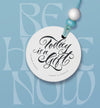 Be Here Now - Silver & Turquoise Sea Turtle